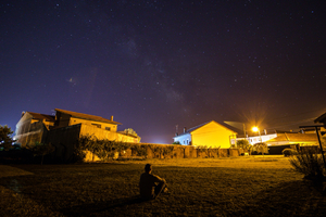 Milky way over my house, Portugal