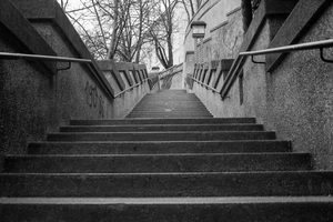 Monochrome stairway