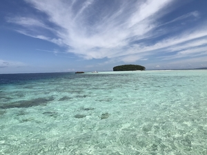Pasir Timbul Island in Raja Ampat Papua
