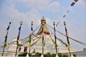 Boudhanath Stupa in Boudha, Kathmandu Nepal