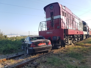 Accident, train and car