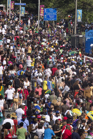 Crowd of people during Caribana Parade