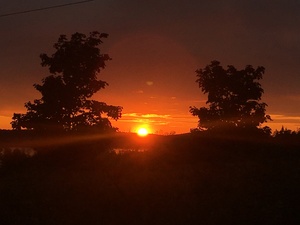 A beautiful sunset in Saint Croix Newbrunswick