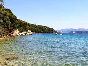 Ionian sea with wild beaches
