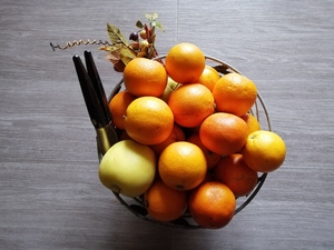 Fruit basket on the table