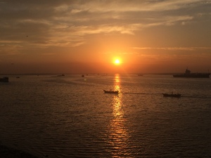 Beautiful View of Sunrise at Sea