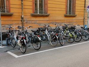 For parking bicycles