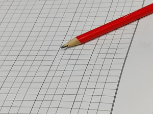 Pencil with Grid paper