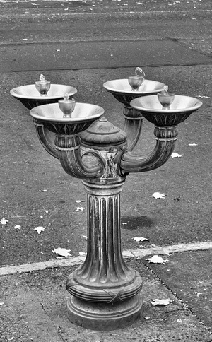 drinking water fountain downtown Portland