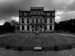 estate in black and white