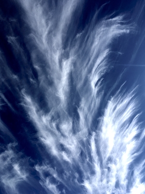 detail of winter clouds