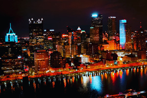 Pittsburgh, city, lights