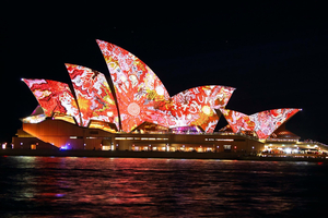 Sydney opera house during vivid sydney