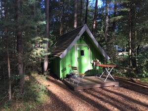 Camping house in the forest