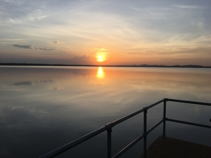 Sunset at Tono dam