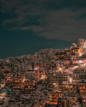 Hill queen Shimla after snowfall