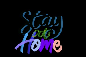 Illustration stay at home