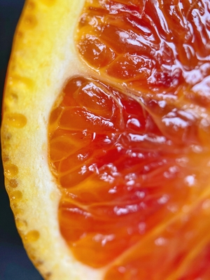 juicy orange texture macro