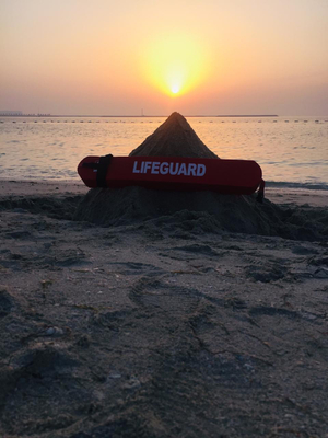 sunset on the beach United Arab Emirates