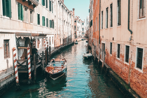 beautiful canal in Venice