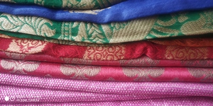Pile of colourful cotton