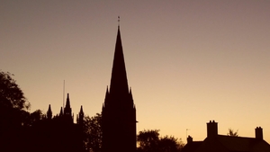 Llandaff Cathedral With a wonderful sunset