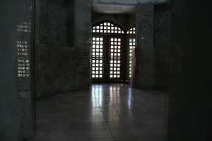 Light beams through door Quazvin,Iran
