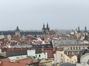 skyline of Prague