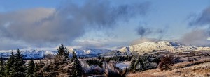 Lanscape in Scotland during winter