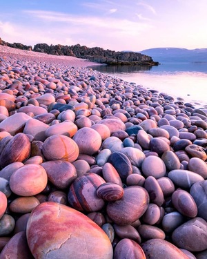 Pebbles along the coast