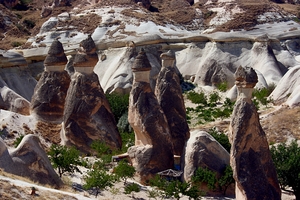 The “Love Valley” in Cappadocia, famous for its rock formations