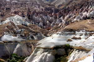 Eroded landscape in Cappadoce
