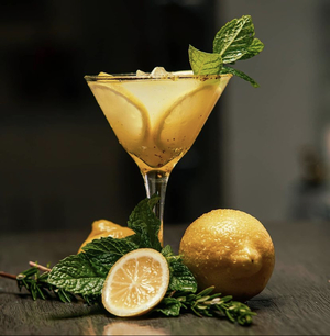 Fresh lemon cocktail