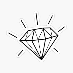 Diamond Picture with white background