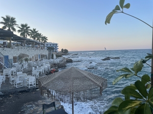 Restaurant at the coast Crete