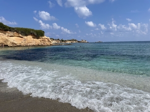 Crete empty beach