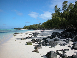 Isolated tropical beach