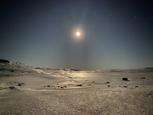 Moonlight on Hardangervidden, Norway