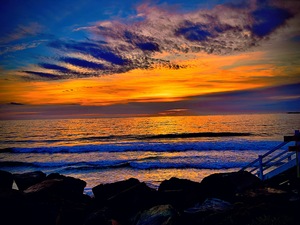 sunrise Stockton beach