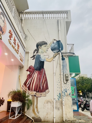 street art. Sanya. Hainan island