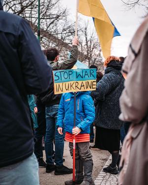 Demonstration against war in Ukraine
