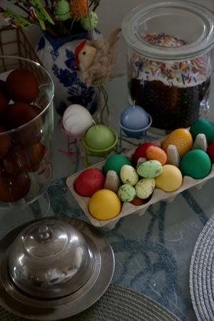 Easter decor and egg