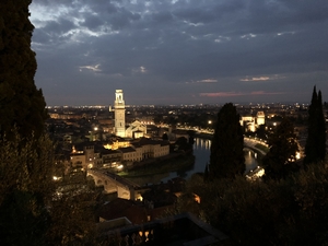 Verona by night Ponte Pietra