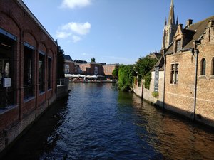 water canal in brugge belgium