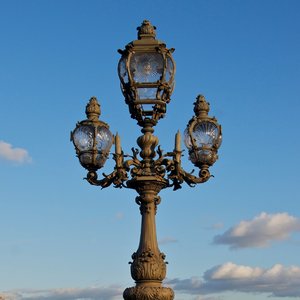 Old antique streetlight