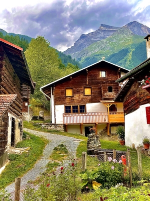 Traditional houses in the mountains
