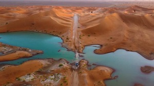 the desert in saudi arabia after rains