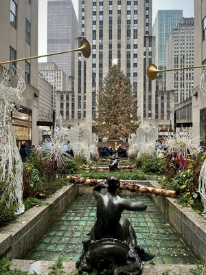 Christmas tree at the Rockefeller center