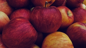 Close up of red apples