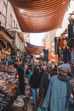 Market street in Egypt